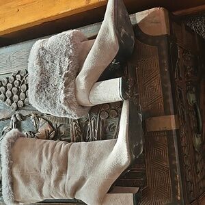 Influencers' Darling Boots faux fur, Suede